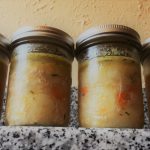 Instant Pot Turkey Soup in mason jars